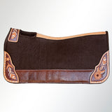 Western Horse Saddle Pad High Quality 100% Wool Felt Black