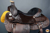HILASON Western Horse Saddle American Leather Cowboy Trail Ranch Roping | Hand Tooled Wade & For Horses