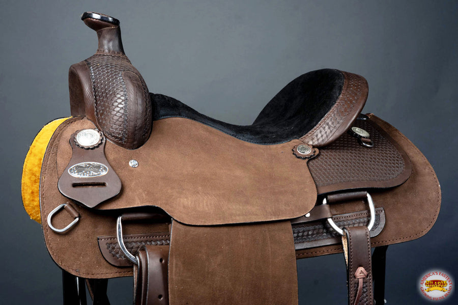 HILASON Western Horse Saddle American Leather Ranch Roping Cowboy | Hand Tooled Wade & For Horses