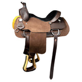 16 In W. H. Saddle American Leather Ranch Roping Cowboy Hilason – by Hilason – Cowboy and equestrian accessories