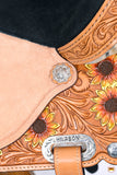 HILASON Flex Tree Western Horse Saddle American Leather Trail | for Horses