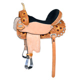 HILASON Flex Tree Western Horse Saddle American Leather Trail | for Horses