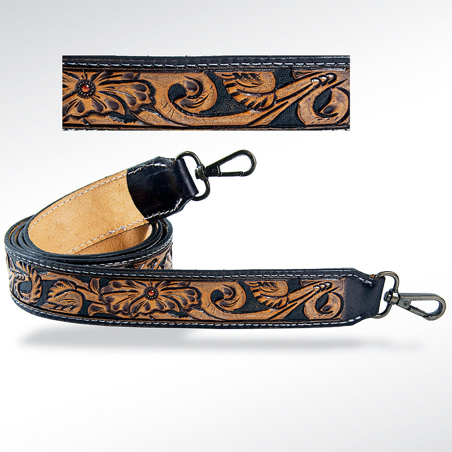 American Darling ADSTF126 Hand Tooled Genuine Leather Crossbody Handle by Hilason – Cowboy and equestrian accessories