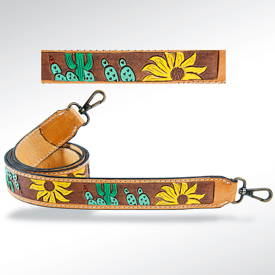American Darling ADSTF127 Hand Tooled Genuine Leather Crossbody Handle by Hilason – Cowboy and equestrian accessories