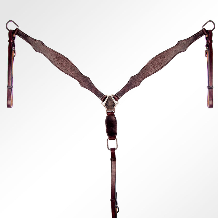 American Darling Western Horse Floral Genuine Leather Headstall Tack Set | Breast Collar for Horses