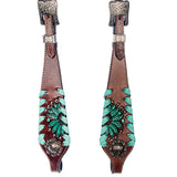 American Darling Western Horse Floral Headstall Tack Set Genuine Leather