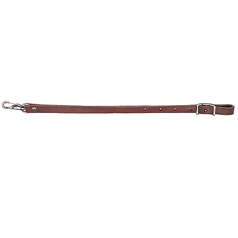 1/2 In X 18 In Hilason Horse Leather Back Cinch Connector Strap W/ Snap