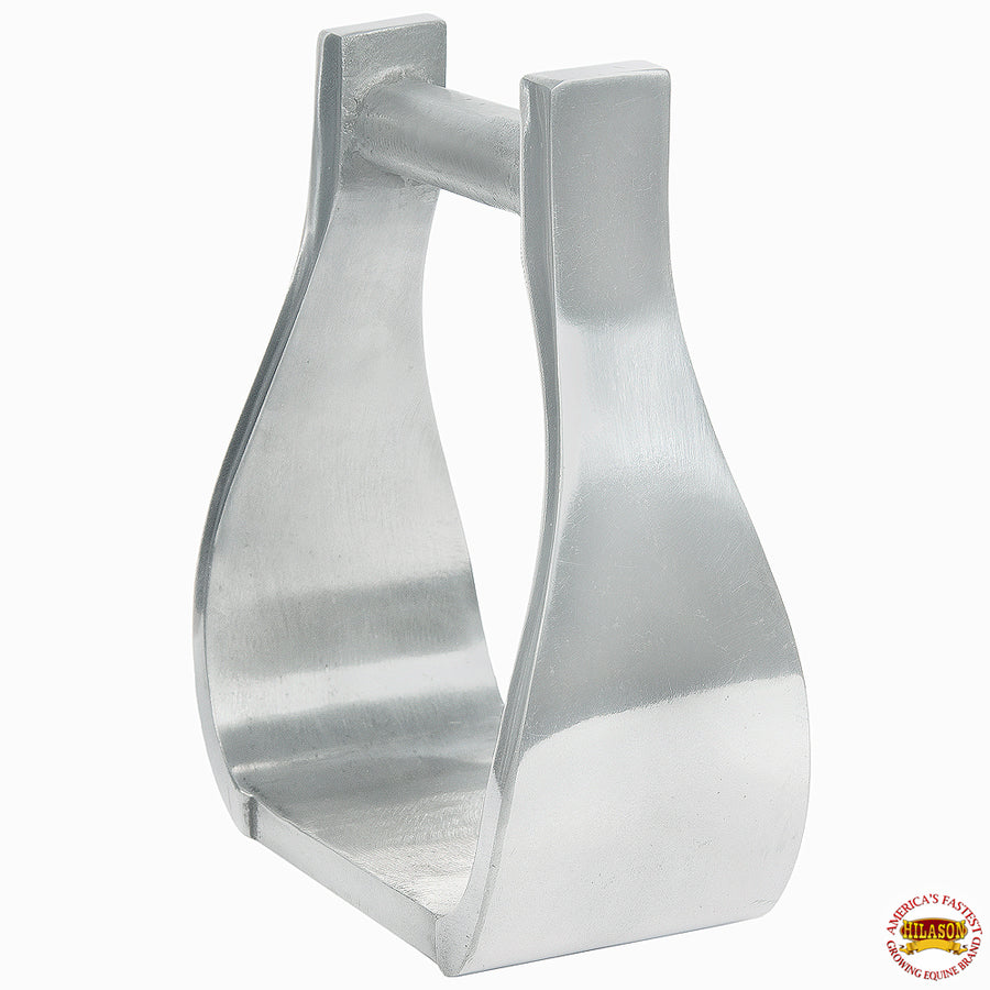 HILASON Horse Western Saddle Engraved Metal Roper Stirrups | Riding Ranch Copper Overlay