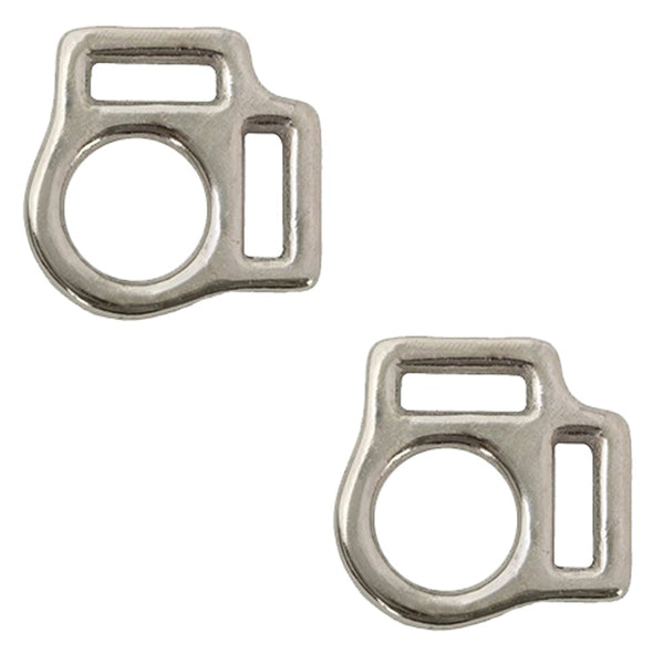 5/8 In X3/4 Hilason 2 Sided Halter Square Malleable Iron Nickel Plated - Uhorse