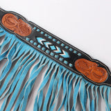 Hilason Western Horse Hand Tooled Genuine Leather Breast Collar Tan