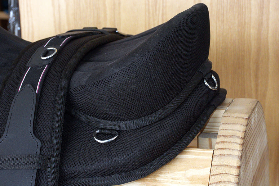HILASON Large 19 in Western Bareback Horse Saddle Pleasure Trail Riding Treeless Black | Pad for Horses
