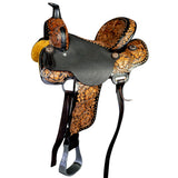W. Leather Youth Child H. Saddle Trail Barrel Racing by Hilason – Cowboy and equestrian accessories
