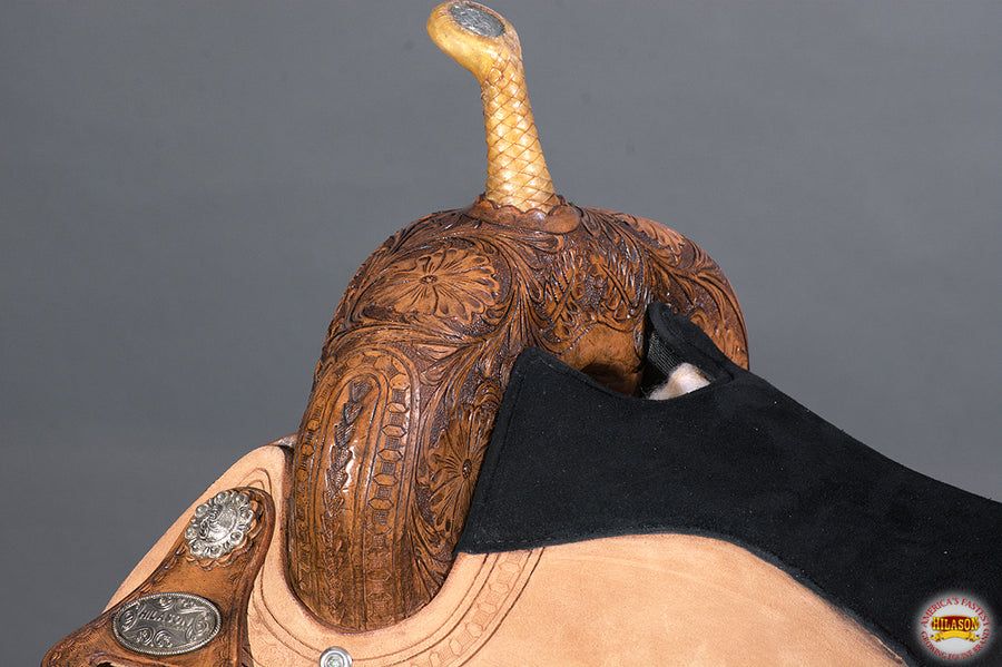 HILASON Western Horse Saddle American Leather Barrel Flex Tree Trail | for Horses