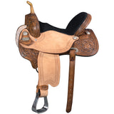 Western Horse Saddle American Leather Barrel Flex Tree Trail Hilason