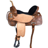 HILASON Western Horse Saddle In American Leather Flex Tree Barrel Trail | for Horses