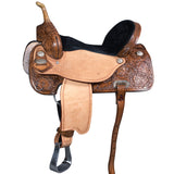 16 In W. H. Saddle Hilason In American Leather Flex Tree Barrel Trail by Hilason – Cowboy and equestrian accessories