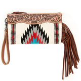 American Darling ADBG344D7 Wristlet Hand Tooled Saddle Blanket Genuine by Hilason – Cowboy and equestrian accessories