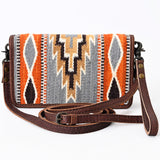 American Darling Organizer Saddle Blanket Genuine Leather Western Women Bag Handbag Purse | for Cute Travel