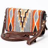 American Darling ADBG485D3 Organiser Saddle Blanket Genuine Leather Women Bag Western Handbag Purse