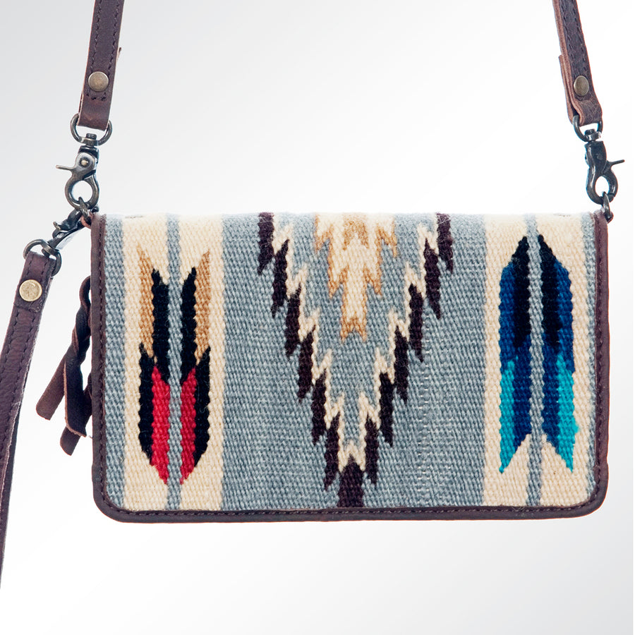 American Darling Organizer Saddle Blanket Genuine Leather Western Women Bag Handbag Purse | for Cute Travel