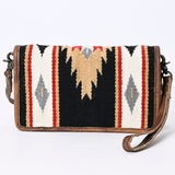 American Darling ADBG485D10 Organiser Saddle Blanket Genuine Leather Women Bag Western Handbag Purse