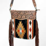 American Darling Signature Crossbody Hand Tooled Saddle Blanket Genuine Leather Women Bag Western Handbag Purse