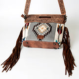 American Darling Clutch Hand Tooled Saddle Blanket Genuine Leather Women Bag Western Handbag Purse