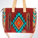 American Darling Tote Saddle Blanket Genuine Leather Women Bag Western Handbag Purse