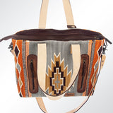 American Darling Tote Saddle Blanket Genuine Leather Women Bag Western Handbag Purse