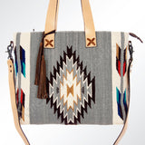 American Darling Tote Saddle Blanket Genuine Leather Women Bag Western Handbag Purse