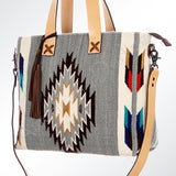 American Darling Tote Saddle Blanket Genuine Leather Women Bag Western Handbag Purse