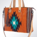 American Darling Tote Saddle Blanket Genuine Leather Women Bag Western Handbag Purse