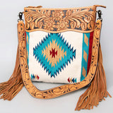 American Darling Signature Crossbody Hand Tooled Saddle Blanket Genuine Leather Women Bag Western Handbag Purse