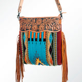 American Darling Signature Crossbody Hand Tooled Saddle Blanket Genuine Leather Women Bag Western Handbag Purse