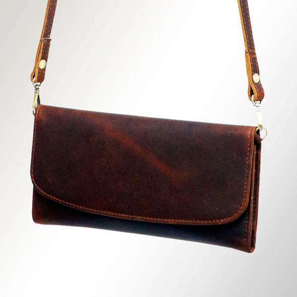American Darling Western Leather Small Cross body Bag - Handcrafted Wallet Purse - Uhorse