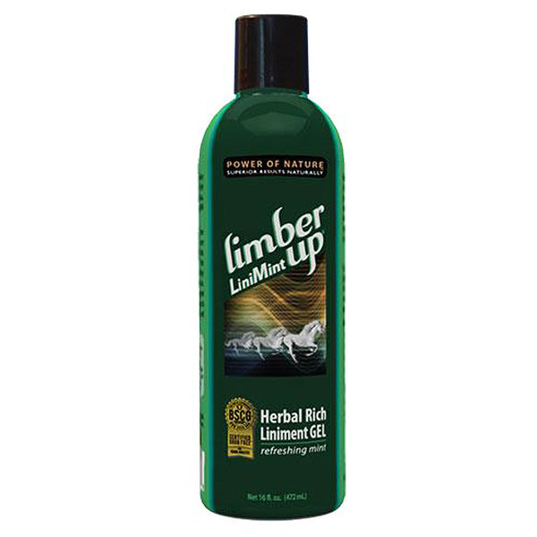 Green herbal liniment gel bottle with mint scent - Uhorse