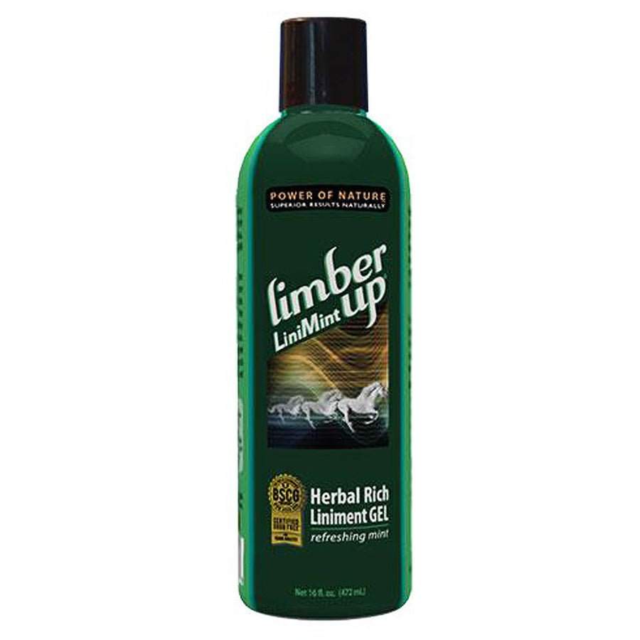 Green herbal liniment gel bottle with mint scent - Uhorse
