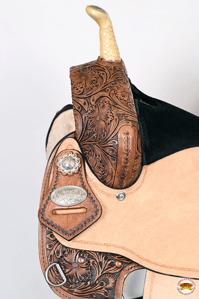 HILASON Western Horse Saddle American Leather Flex Trail Barrel Tack | for Horses