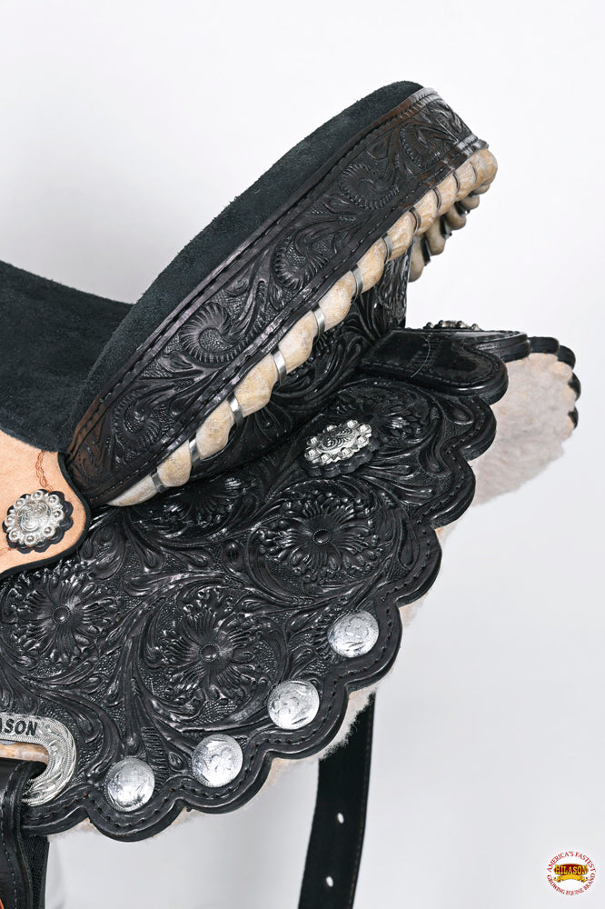 HILASON Western Horse Saddle American Leather Flex Trail Barrel Tack | for Horses