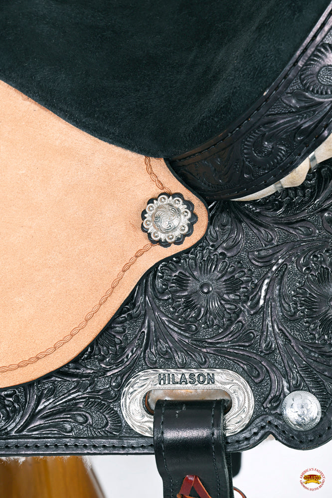 HILASON Western Horse Saddle American Leather Flex Trail Barrel Tack | for Horses