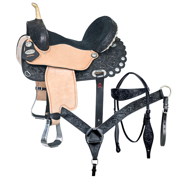 Western Horse Saddle American Leather Flex Trail Barrel Tack Hilason - Uhorse