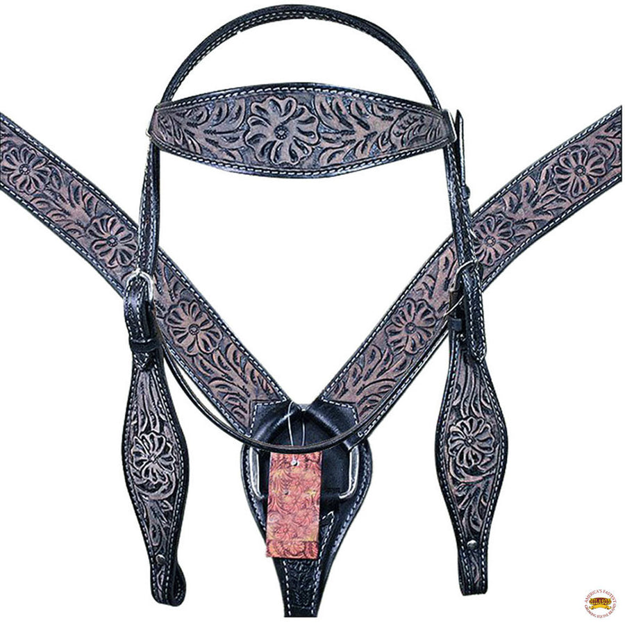 HILASON Western Horse Saddle American Leather Flex Trail Barrel Tack | for Horses