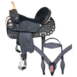 14 W. H. Saddle American Leather Flex Trail Barrel Tk. Hilason – by Hilason – Cowboy and equestrian accessories