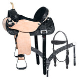 15 Western Horse Saddle American Leather Flex Trail Barrel Tack Hilason - Uhorse