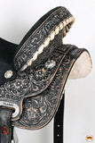 HILASON Western Horse Saddle American Leather Flex Trail Barrel Tack | for Horses