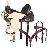 18 W. H. Saddle American Leather Flex Trail Barrel Tk. Hilason – by Hilason – Cowboy and equestrian accessories