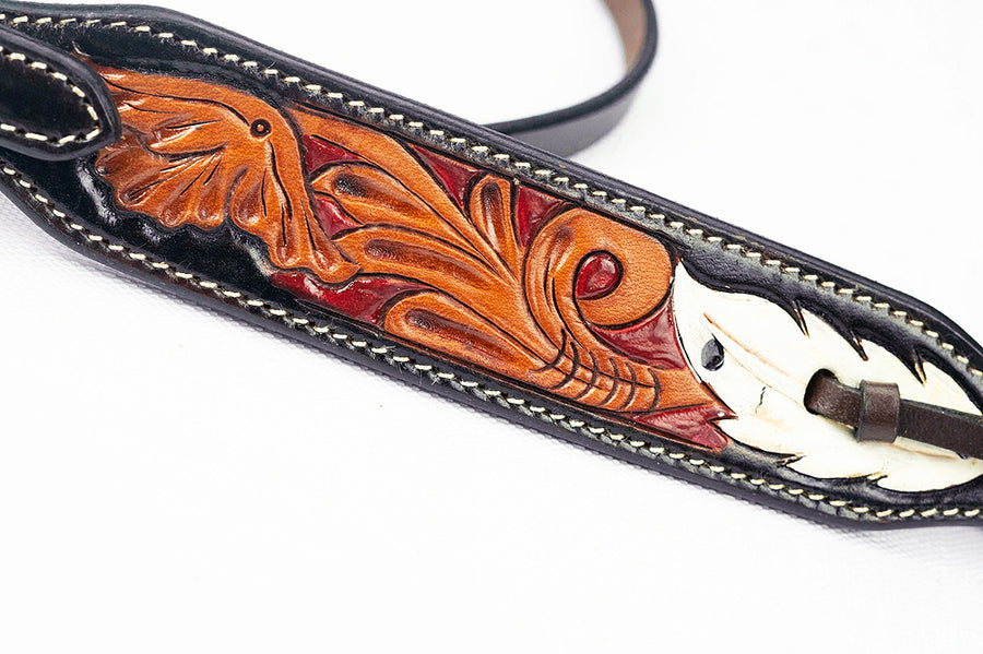 American Darling Western Horse Headstall Leather Dark Brown | Genuine
