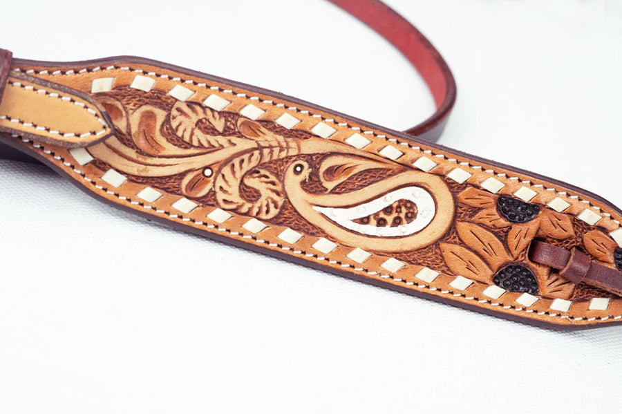American Darling Western Horse Headstall Leather Dark Brown | Genuine