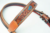 AMERICAN DARLING Western Horse Headstall American Leather Tan