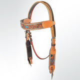 AMERICAN DARLING Western Horse Headstall American Leather Tan